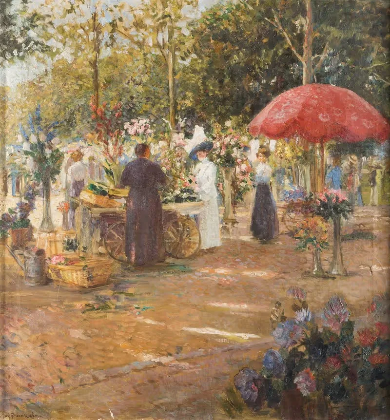 Цветочный рынок by Екатерина Сергеевна Зарудная-Кавос — digital art print download