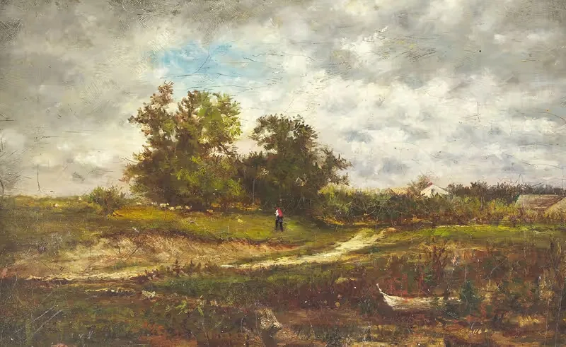 Угорное пастбище by Джордж Иннес, 1862 — digital art print download