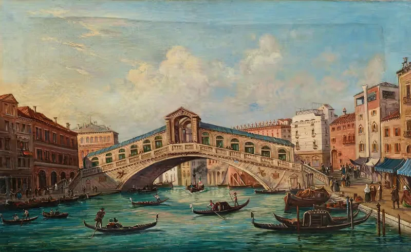 Venice, the Rialto Bridge in Venice — Giovanni Grubacs