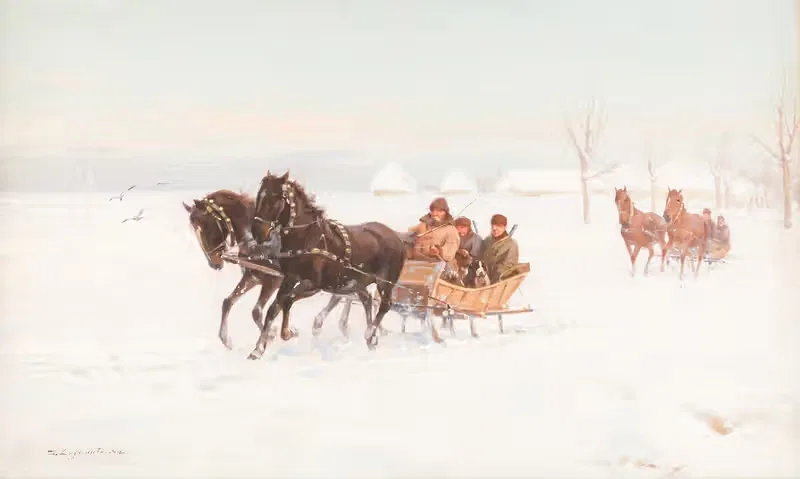 Снежные пейзажи by Игнацы Зыгмунтович — digital art print download