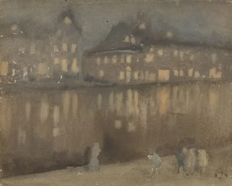 Grand Canal, Amsterdam: Nocturne — James Abbott McNeill Whistler