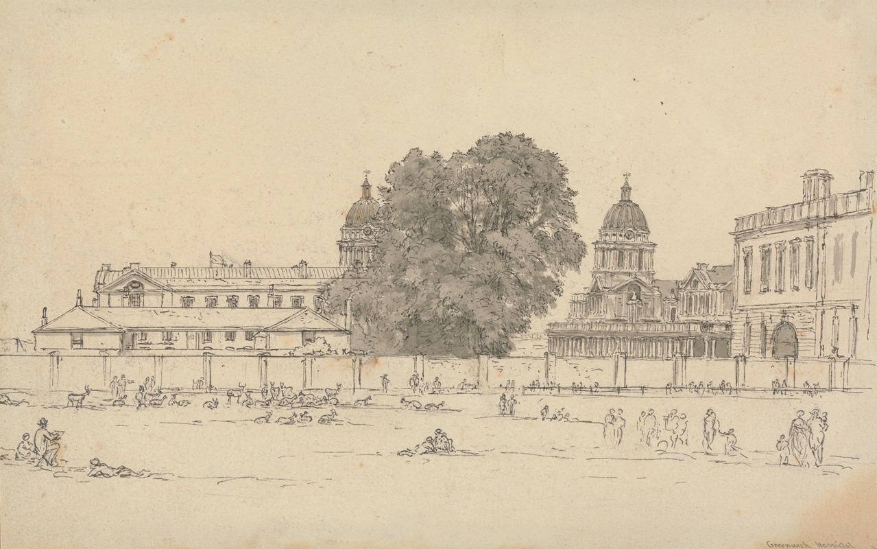Greenwich Hospital by Джон Гловер — digital art print download