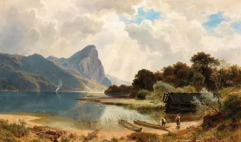 The Drachenstein on Lake Mondsee — Ludwig Halauska