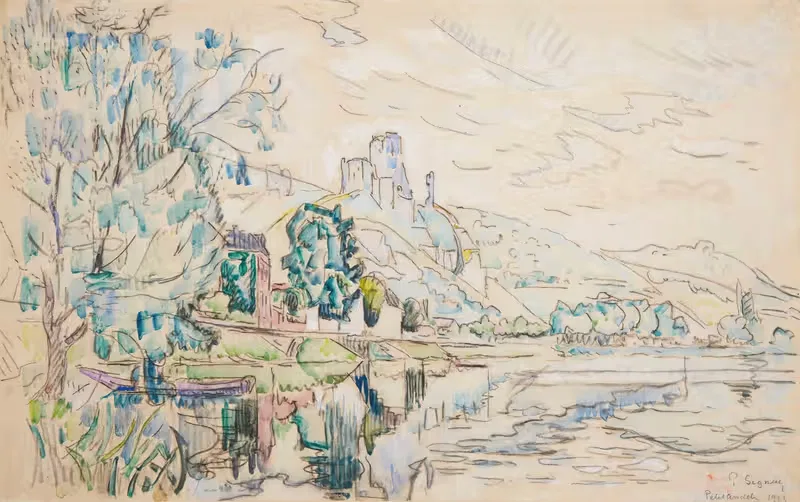Пти Андель, Шато Гайяр by Поль Синьяк, 1923 — digital art print download