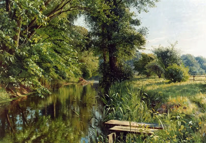 Отражения весны by Педер Мёрк Мёнстед, 1908 — digital art print download