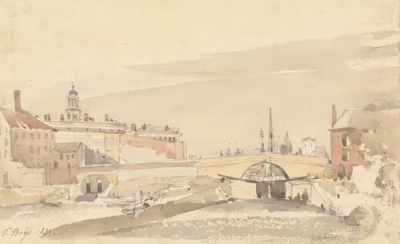 Мост Касл Милс, Йорк by Томас Шоттер Бойс, 1839 — digital art print download