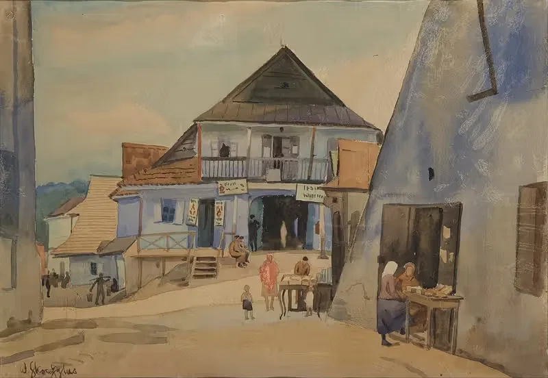 Rynek w Kazimierzu nad Wisłą — Władysław Skoczylas