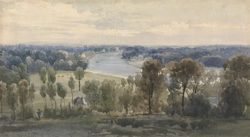 Richmond Hill by Copley Fielding, 1830 — digital art print download