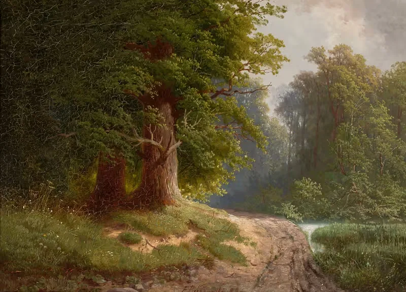 После дождя осенью by Феликс Бжозовский, 1889 — digital art print download