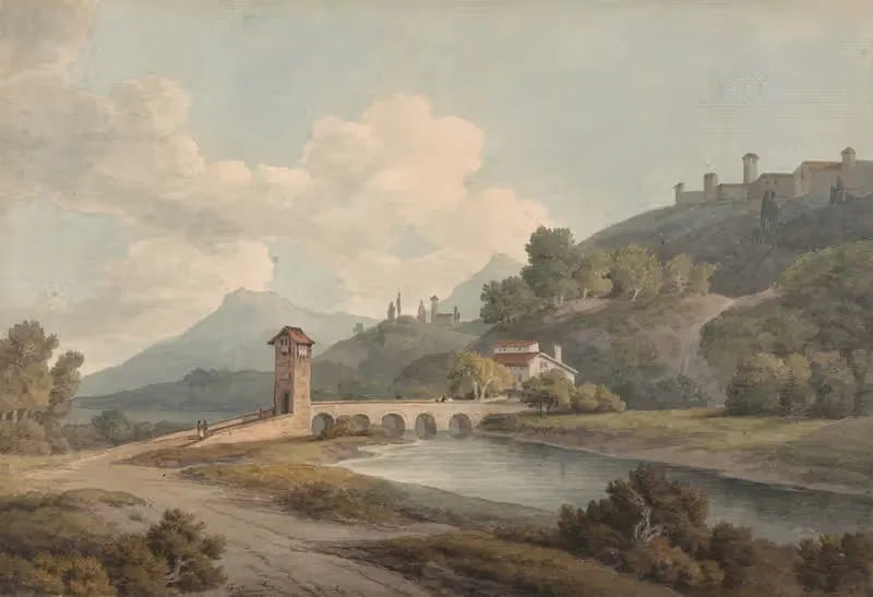 Сучасний міст у Нарні by Франсис Таун, 1795 — digital art print download