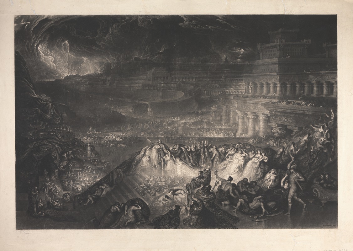 The Fall of Ninevah by Джон Мартин, 1829 — digital art print download