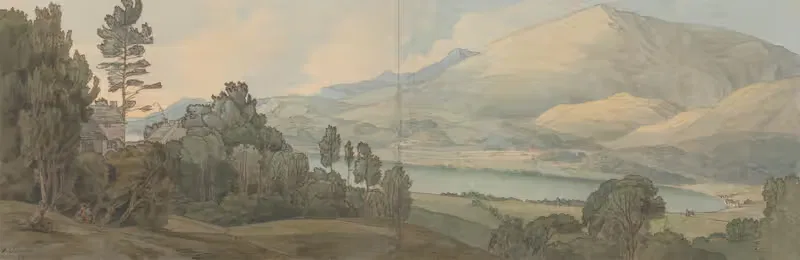 View of Lake Coniston, Lancashire — Francis Towne