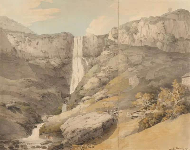 View of the Rhydaer — Francis Towne