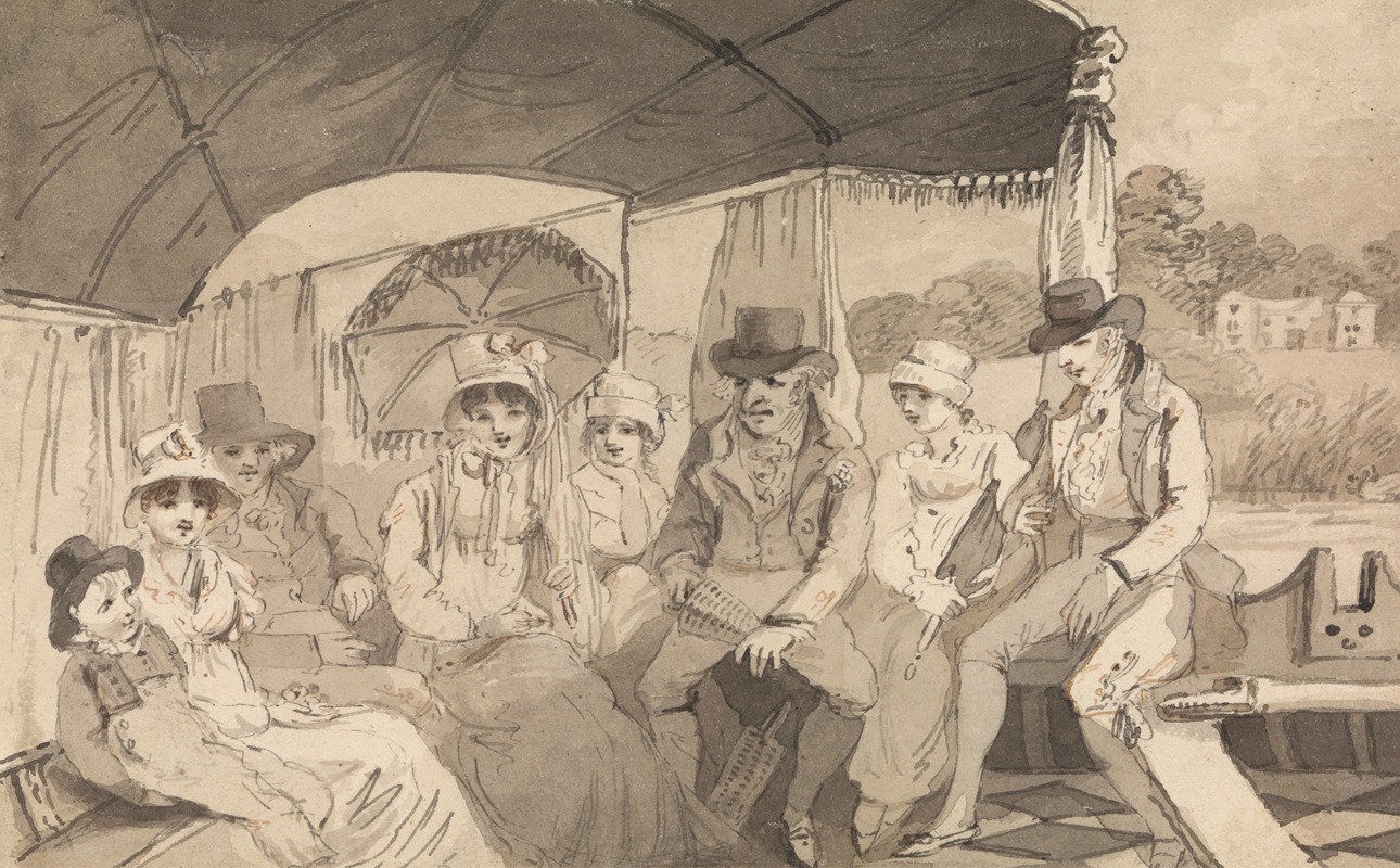 In Mr. Barnard's Boat, Kingston by John Nixon — digital art print download