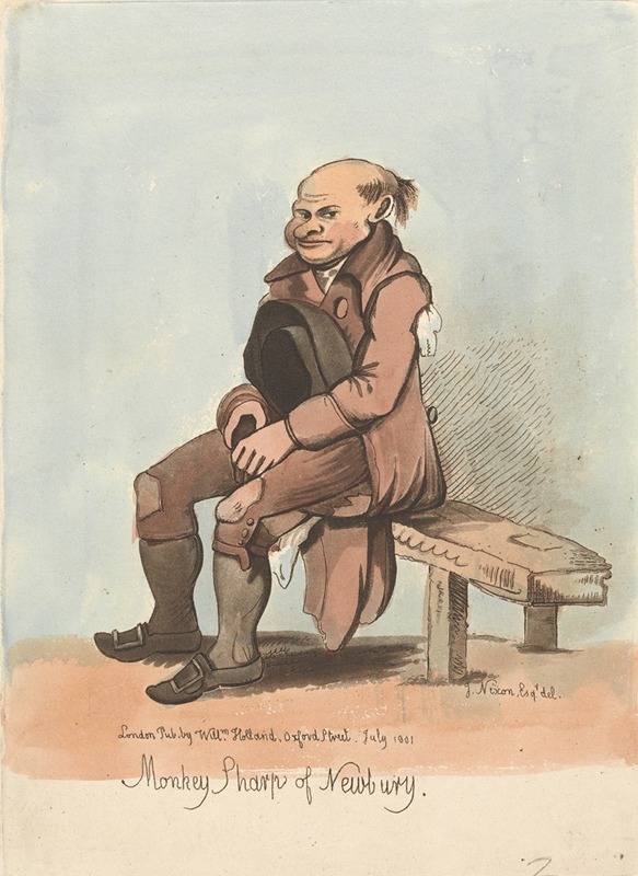 Monkey Sharp of Newbury by John Nixon, 1801 — digital art print download