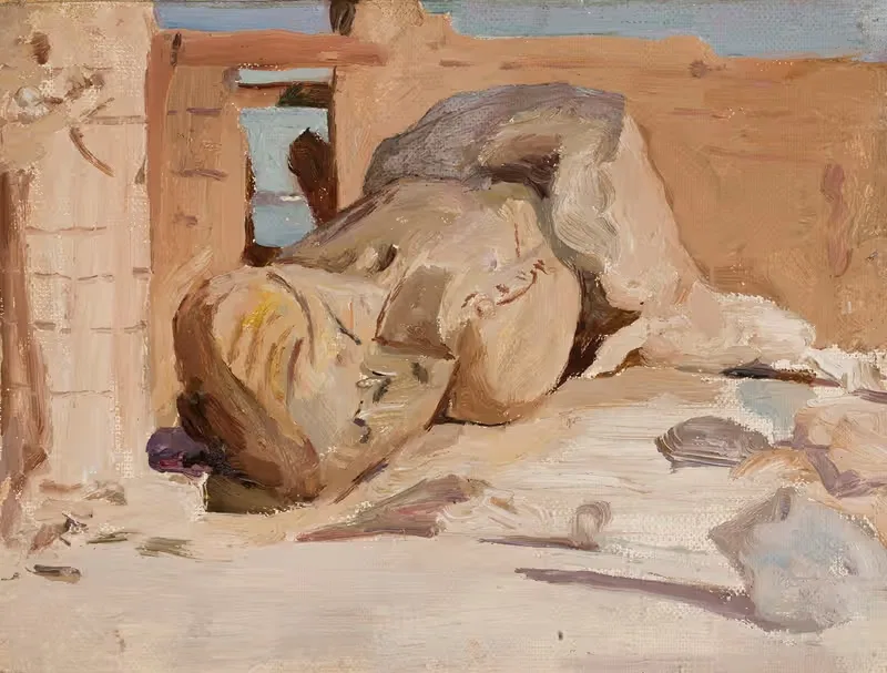 Ancient ruins. From the journey to Egypt — Jan Ciągliński