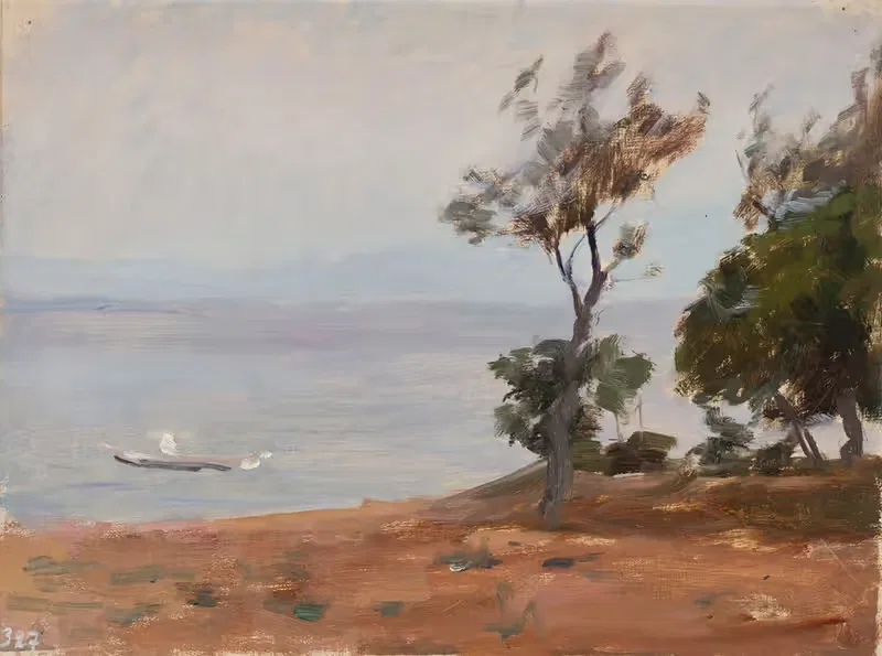 Landscape. From the journey to Constantinople — Jan Ciągliński