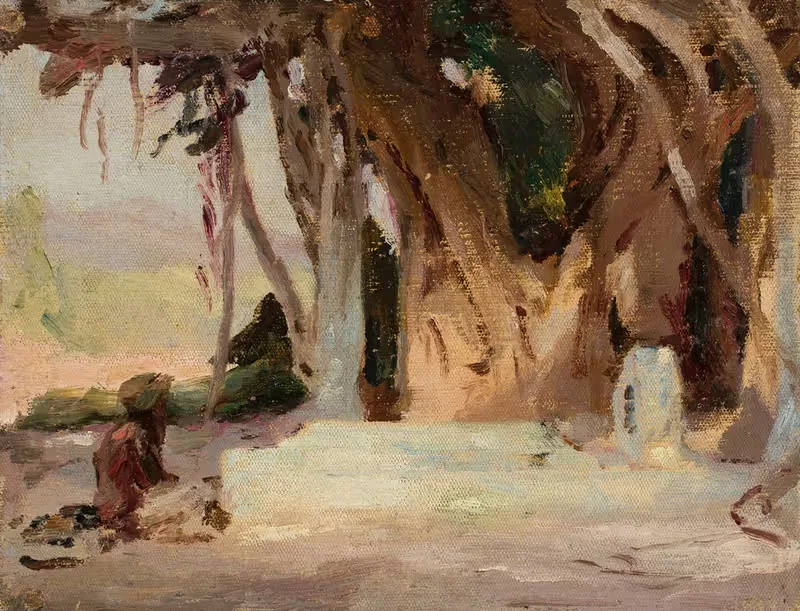 Этюд с путешествия в Индию by Ян Чянглиньский, 1907 — digital art print download