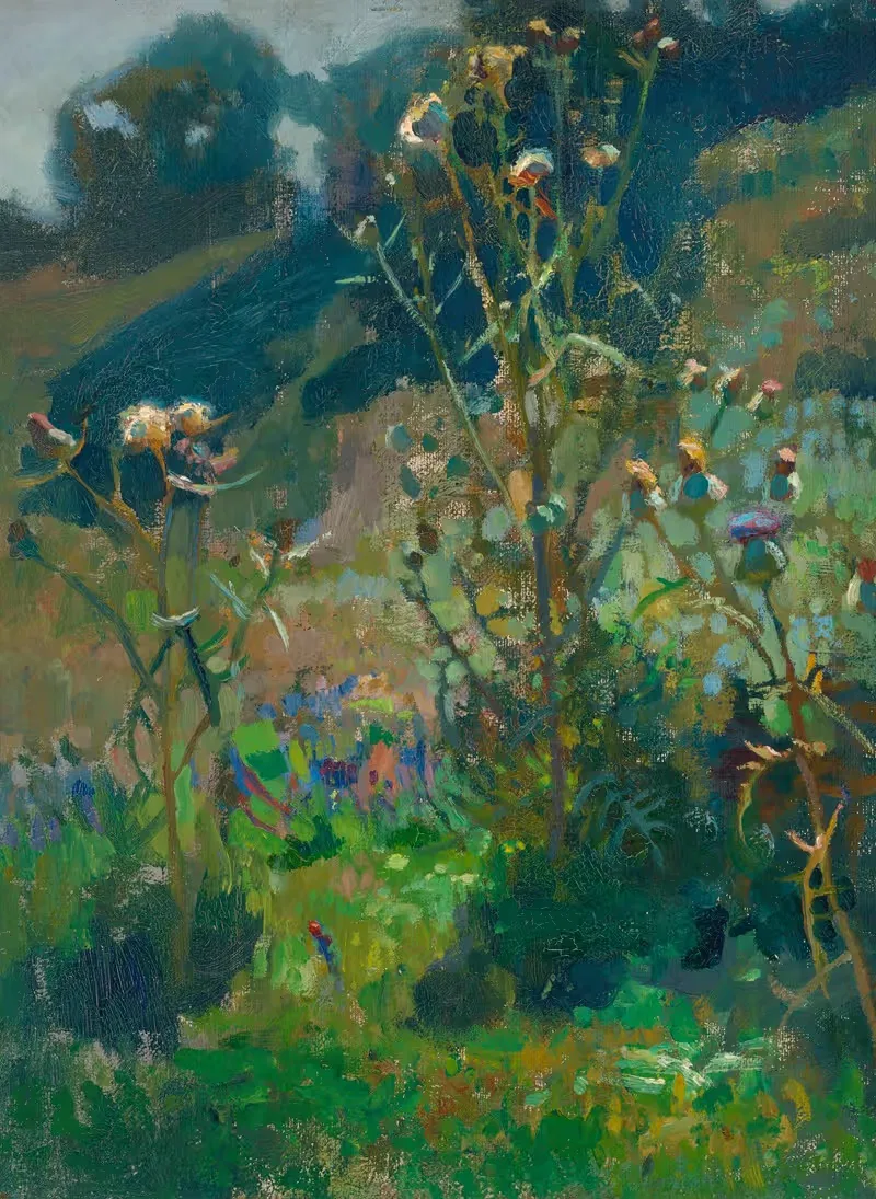 Чертополох против солнца by Ян Станиславский, 1903 — digital art print download