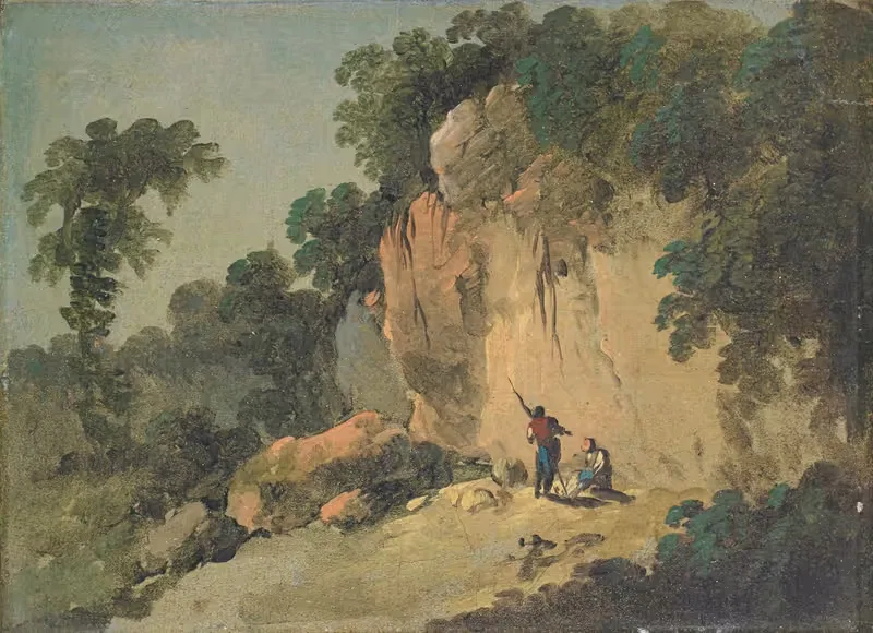 À falaises (Pastoral Landscape). — Jean-Baptiste Pillement