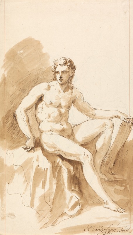 Seated Male Nude — Джон Вандербанк
