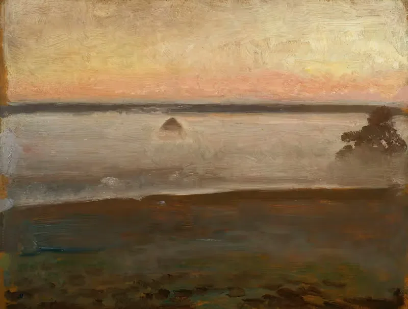 Утренний туман by Йозеф Хелмоньский, 1910 — digital art print download