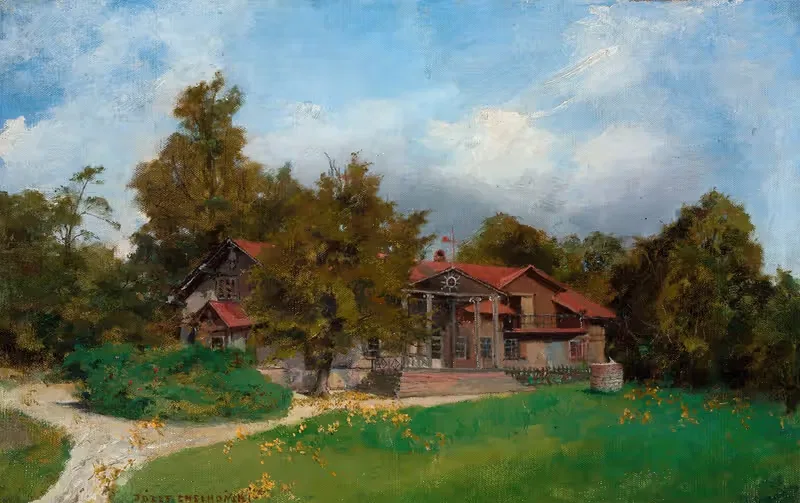 Villa in the garden – Kuklówka — Jozef Chelmonski