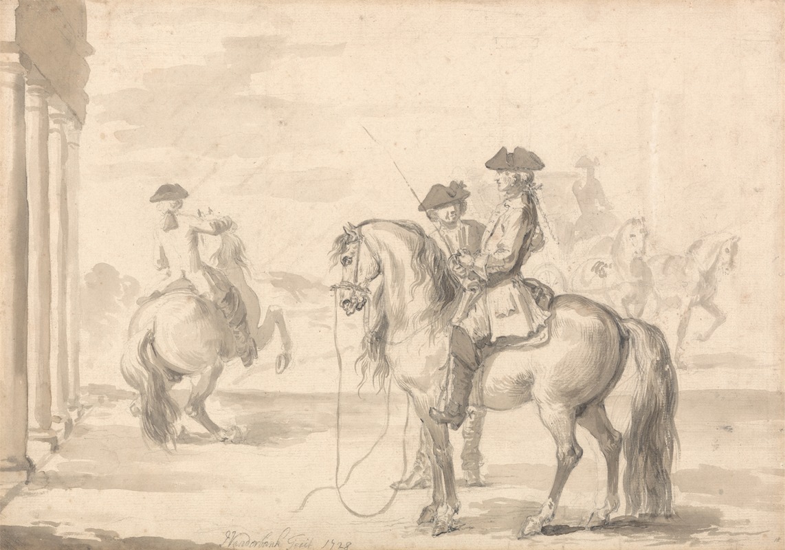 The Scholar Placed in His Seat Without Styrrops — John Vanderbank