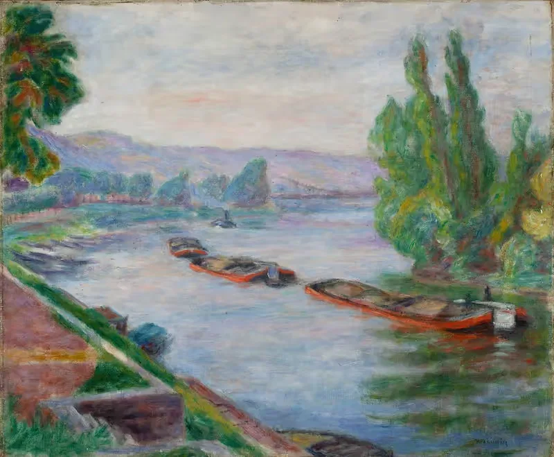 Сена в Ле-Андель by Юзеф Панкевич, 1920 — digital art print download