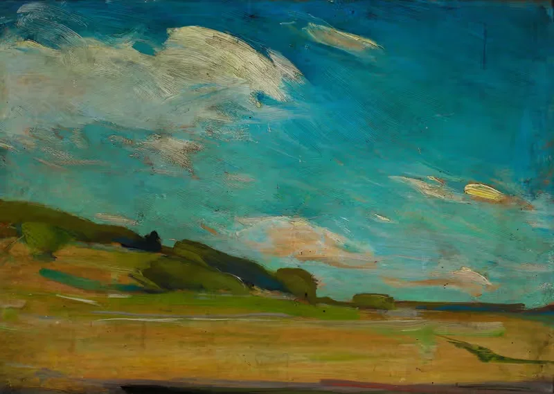 Plain-air sketch from Zwierzyniec — Konrad Krzyżanowski