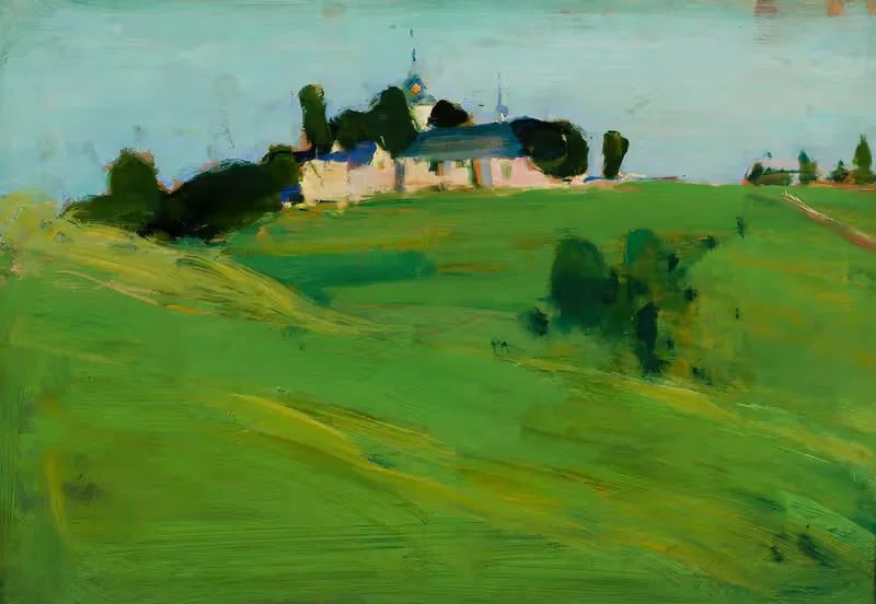 Вид с Истебны V. Церковь by Конрад Кшижановский, 1906 — digital art print download