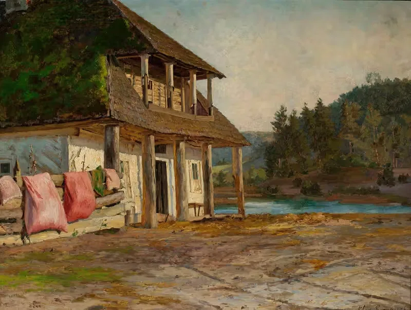 Деревянный дом by Мария Класс-Казановская, 1897 — digital art print download