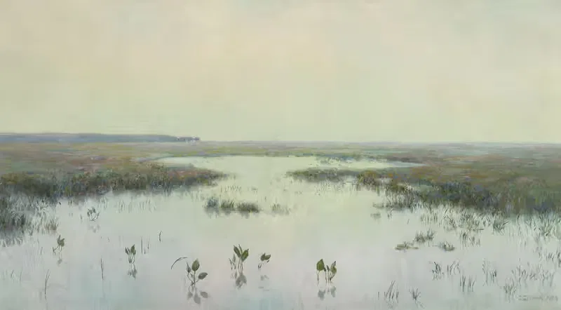 Рассвет над водой – Болота by Теодор Зиомек, 1908 — digital art print download