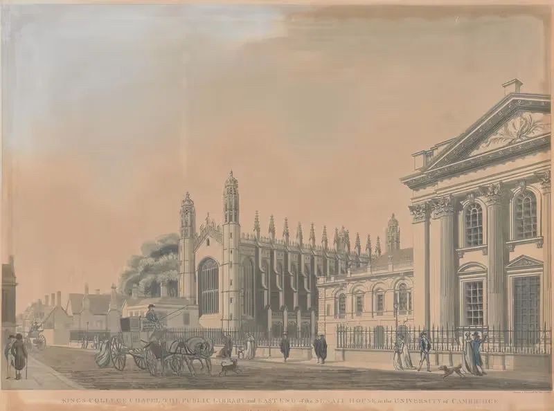 Cambridge University; Kings College Chapel — Thomas Malton the Younger