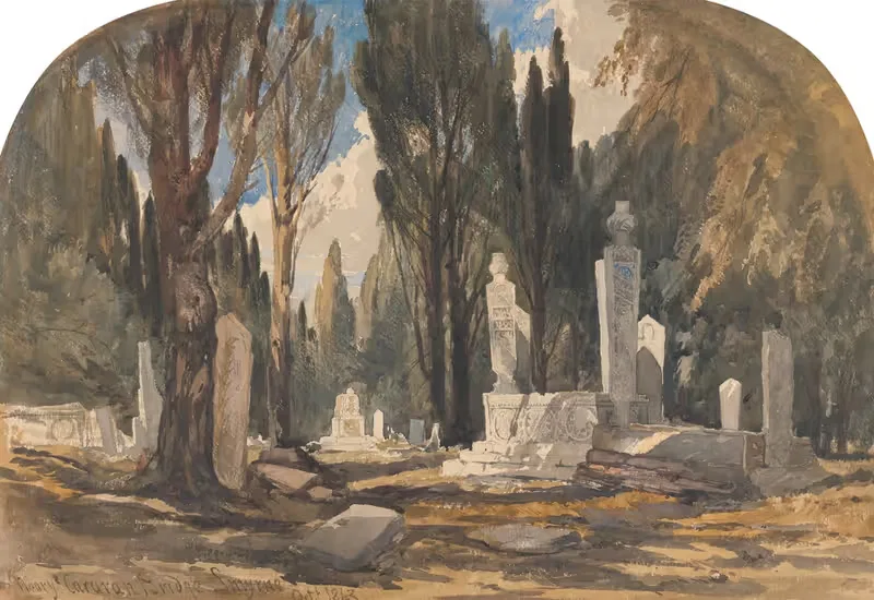 Near the Caravan Bridge, Smyrna — William James Müller
