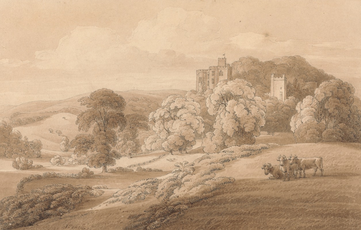 Dunster Castle, Somerset by Джозеф Пауэлл — digital art print download