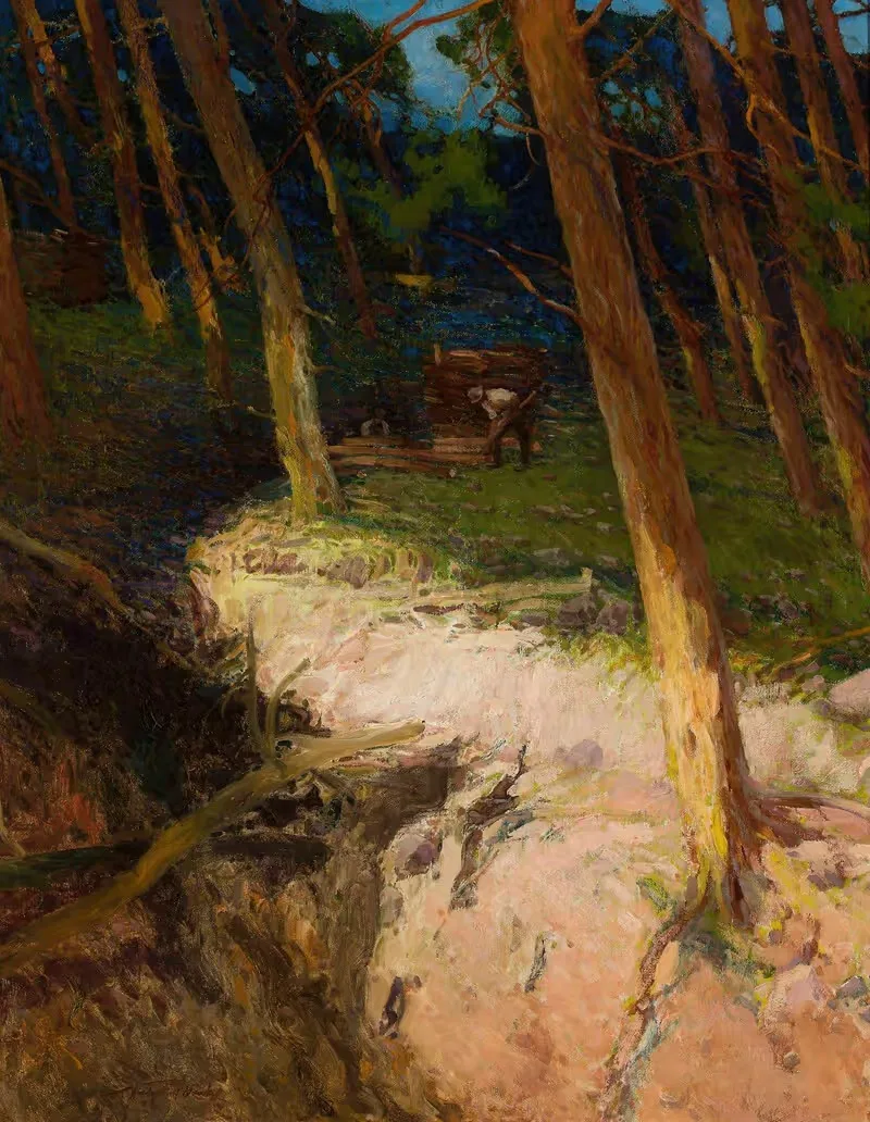 In the forest by Władysław Wankie — digital art print download