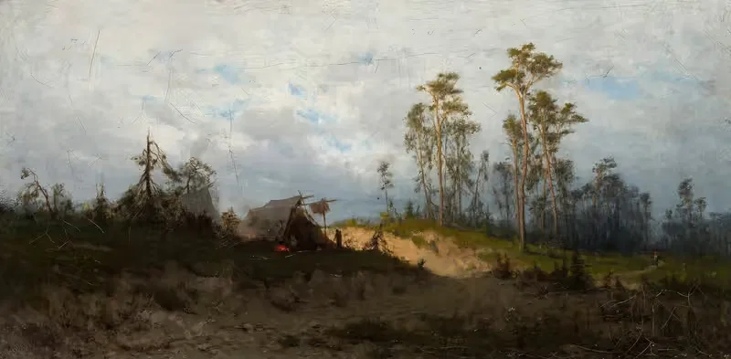 Цыганские палатки by Зигмунт Сидорович, 1876 — digital art print download