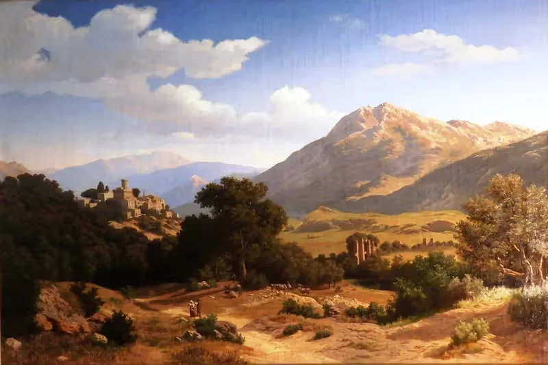 Landscape in the Sabine Mountains — Arnold Overbeck