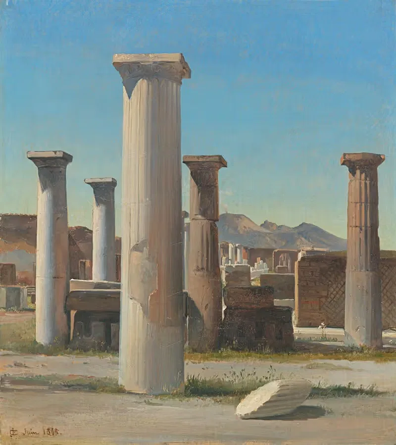 Руины Помпей by Карл Георг Энслен, 1845 — digital art print download
