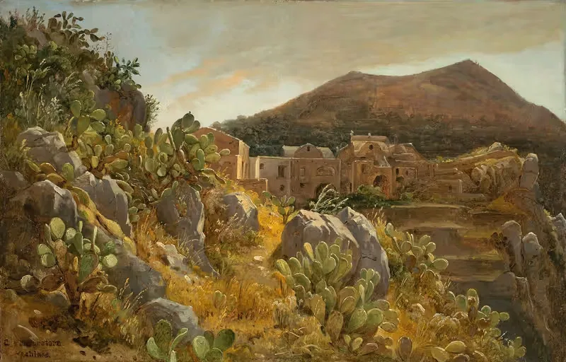 Опунция на Капри by Карл Морганштерн, 1835 — digital art print download
