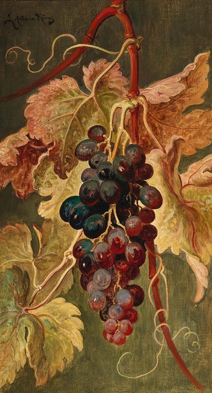 Grapes by Ludwig Adam Kunz — digital art print download
