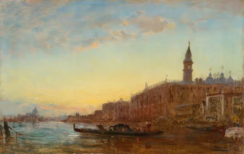 The grand canal in Venice — Félix Ziem