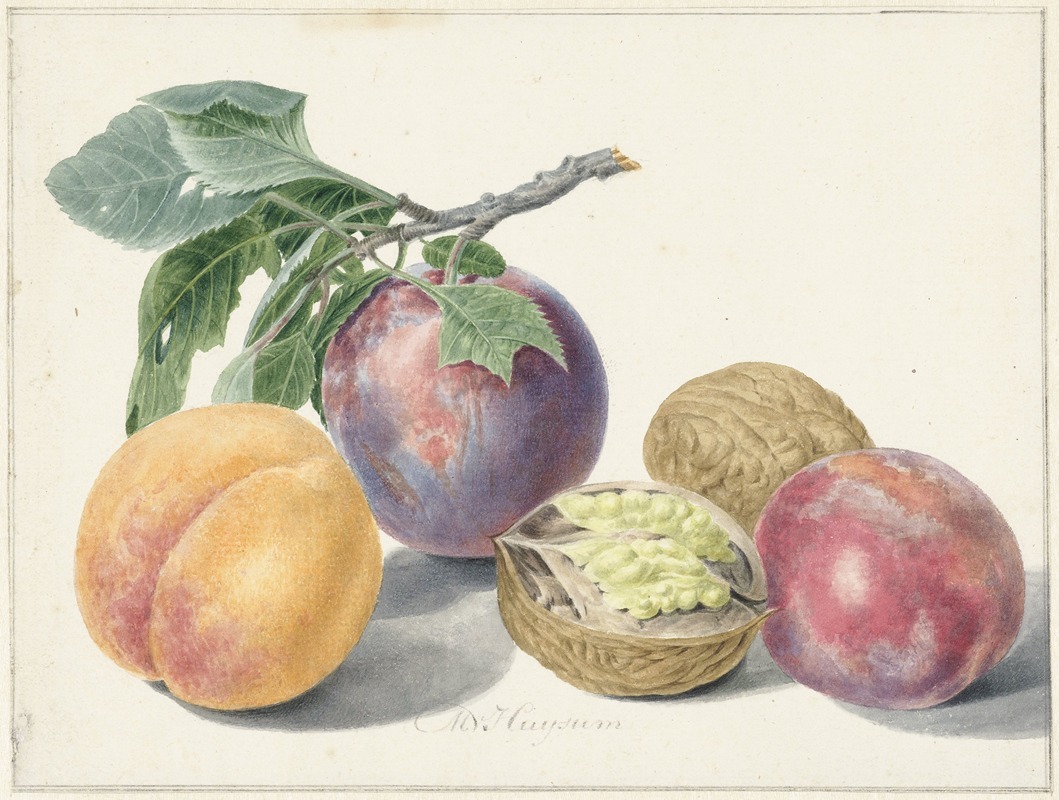 Stilleven met vruchten by Михиел ван Хуйсум, 1714 - 1760 — digital art print download