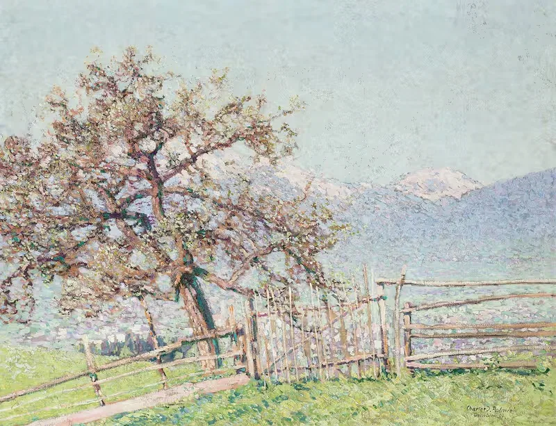 Blick auf Dornbirn by Charles Johann Palmié, 1907 — digital art print download