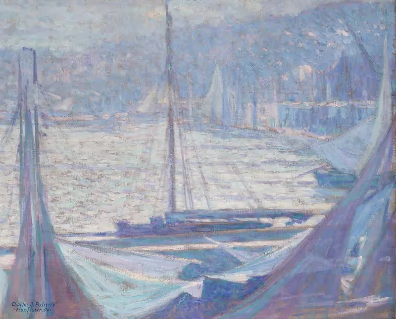 Morgenstimmung im Hafen von Honfleur — Charles Johann Palmié