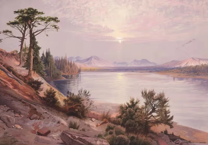 Устье реки Йеллоустоун by Томас Моран, 1875 — digital art print download