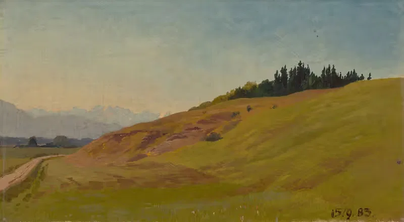 Voralpenlandschaft by Viktor Paul Mohn, 1885 — digital art print download