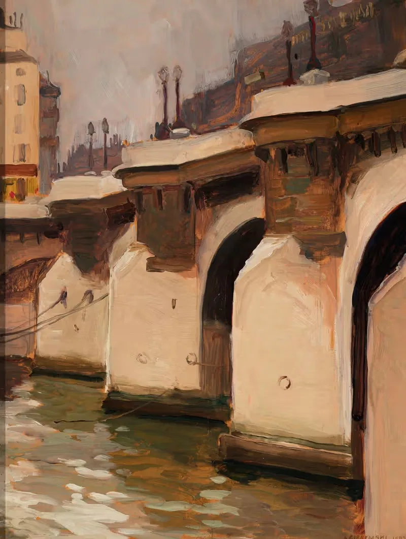 Понт Нёф в Париже by Александр Гиерминьский, 1893 — digital art print download