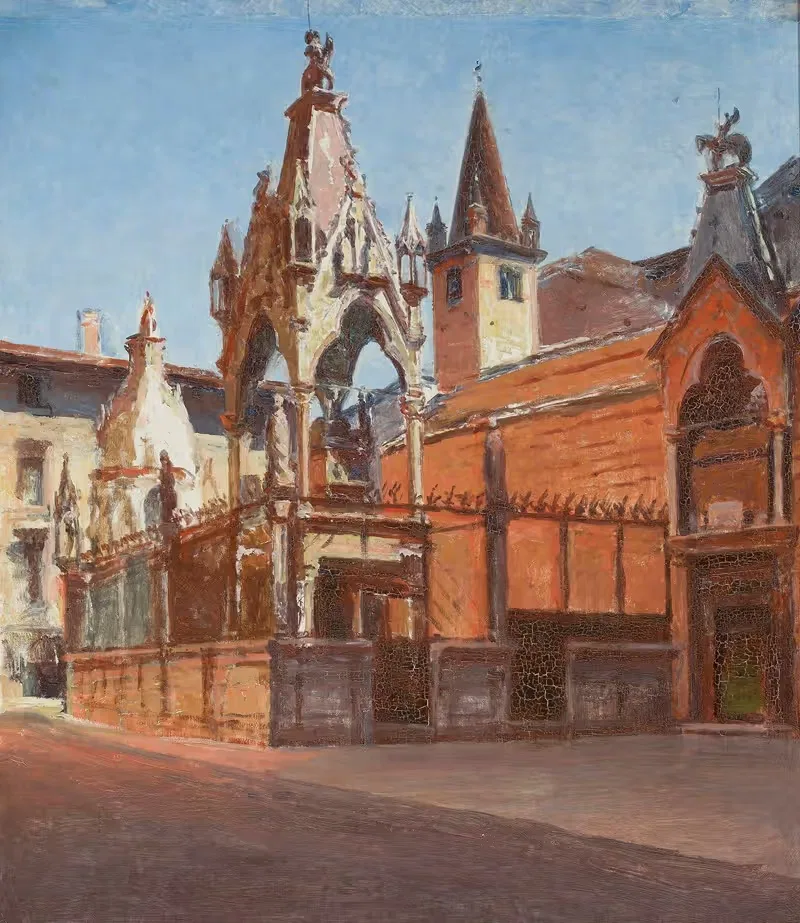 Скалигеровы гробницы в Вероне by Александр Гиерминьский, 1900 — digital art print download
